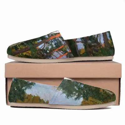 Men Evening In A Pine Forest Flat Shoes