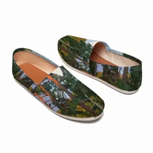 Men Evening In A Pine Forest Flat Shoes