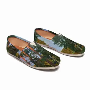 Men Evening In A Pine Forest Flat Shoes