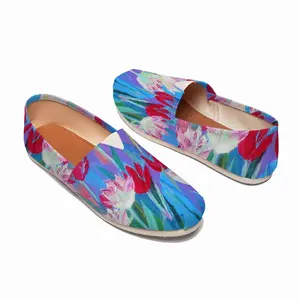 Men Harmony Of Pink And Blue Flat Shoes