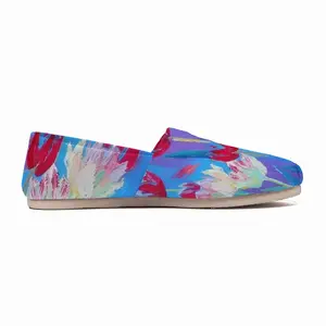 Men Harmony Of Pink And Blue Flat Shoes