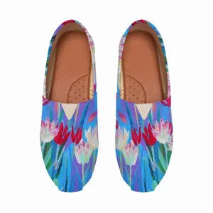 Men Harmony Of Pink And Blue Flat Shoes