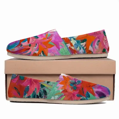 Men Lilies In A Vase Flat Shoes