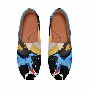 Men Happy Dog Flat Shoes