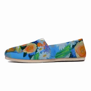 Men Roses And Chicory Flat Shoes