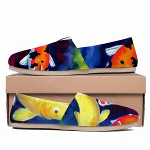 Men Koi Fish In The Pond Flat Shoes