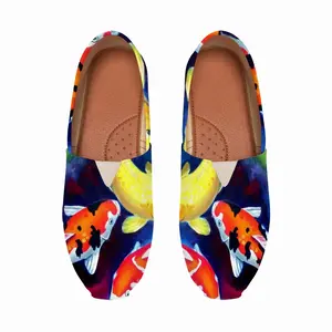 Men Koi Fish In The Pond Flat Shoes