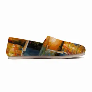 Men Sailboat In The Sunset Flat Shoes