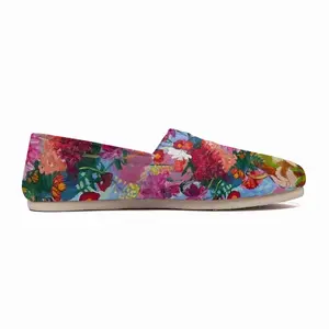 Men Bouquet Dahlias Flat Shoes