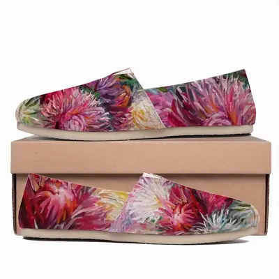 Men Fall Flowers Bouquet Flat Shoes