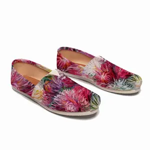 Men Fall Flowers Bouquet Flat Shoes