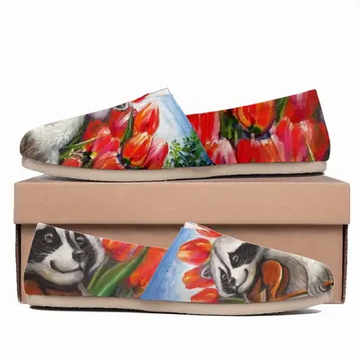 Men Raccoon Celebrating Spring Flat Shoes