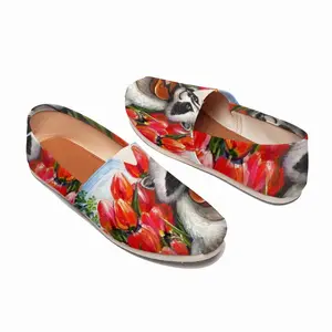 Men Raccoon Celebrating Spring Flat Shoes