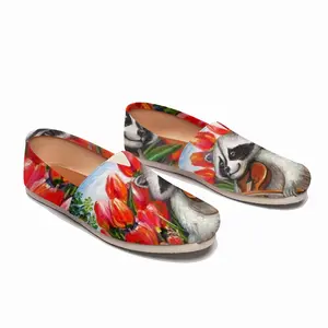 Men Raccoon Celebrating Spring Flat Shoes