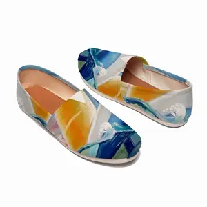 Men Sailboat Breaking The Wave Flat Shoes