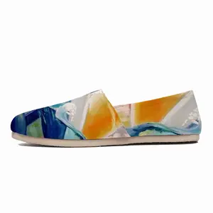 Men Sailboat Breaking The Wave Flat Shoes