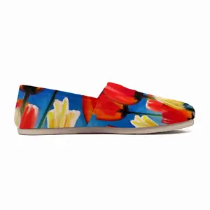 Men Wild Tulips On Spring Sky Flat Shoes