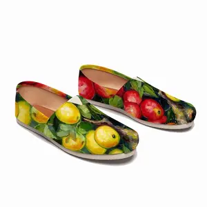 Men Butterfly Teasing Apple Tree Flat Shoes