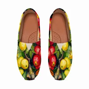 Men Butterfly Teasing Apple Tree Flat Shoes