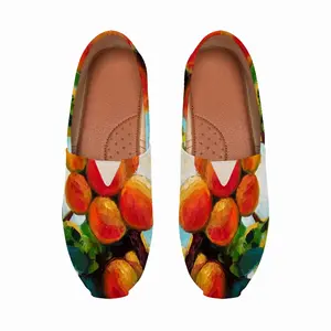 Men Apricot Tree Flat Shoes