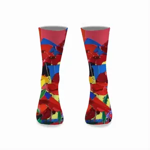 Poppies Mid-Calf Socks