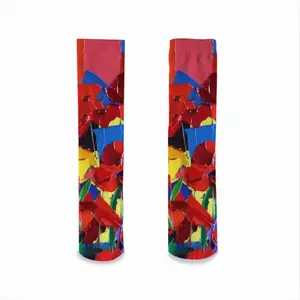 Poppies Mid-Calf Socks