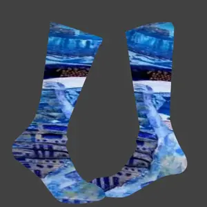 True Blue Mid-Calf Socks