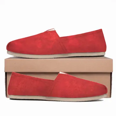 Men Statement In Red Flat Shoes