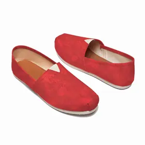 Men Statement In Red Flat Shoes