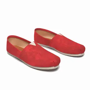 Men Statement In Red Flat Shoes