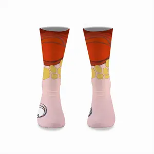 Chinaman Fence Fifty Cents Mid-Calf Socks