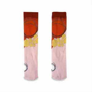 Chinaman Fence Fifty Cents Mid-Calf Socks