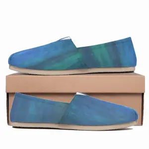 Men Emerald And Blue I Flat Shoes