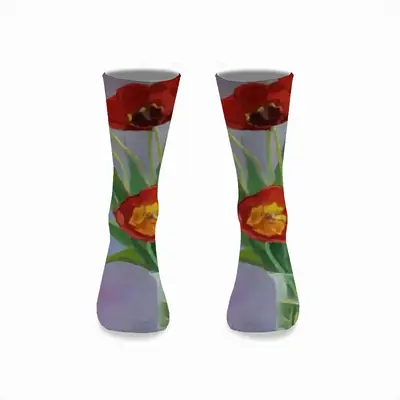 Tulips Mid-Calf Socks