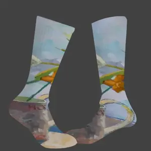 Flowers Mid-Calf Socks