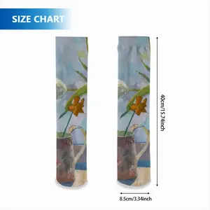 Flowers Mid-Calf Socks