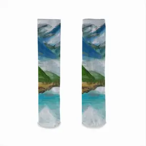 Beauty Of Lake Mid-Calf Socks