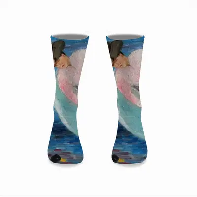 Two Ladies Mid-Calf Socks