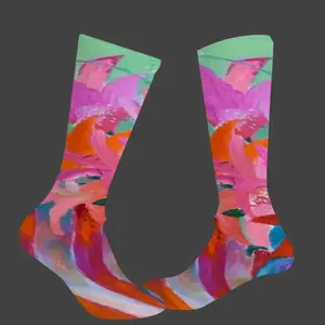 Lilies In A Vase Mid-Calf Socks