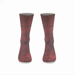 African Red Mid-Calf Socks