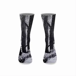 Pathway Through The Forest Mid-Calf Socks