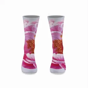 Coral Charm Peony Mid-Calf Socks