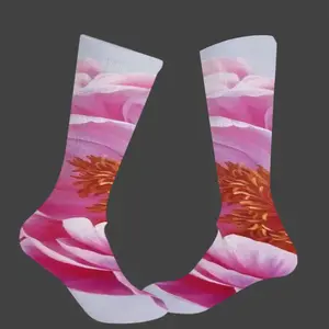 Coral Charm Peony Mid-Calf Socks