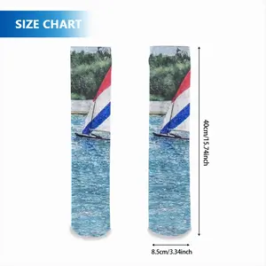 Sailboat At Holmes Mid-Calf Socks