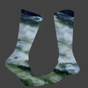 Crescent Moon Mid-Calf Socks