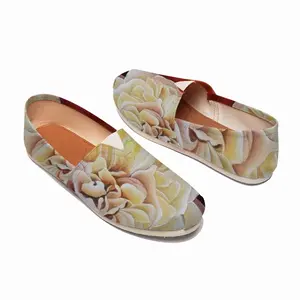 Men Roses Flat Shoes