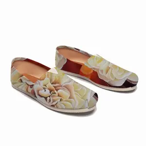 Men Roses Flat Shoes