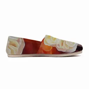 Men Roses Flat Shoes