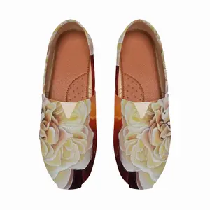 Men Roses Flat Shoes