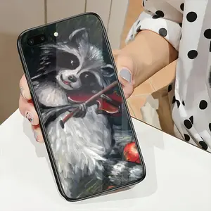 Raccoon Celebrating Apples Harvest Ii iPhone 7/8P Phone Case (Tempered Film)